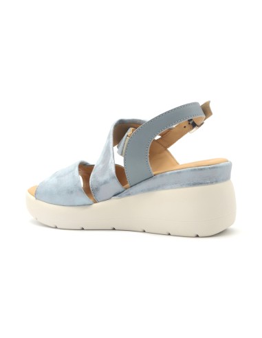 Melluso Walk sandalo in pelle con zeppa